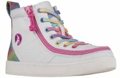Top 10 🎉 BILLY Footwear White Rainbow BILLY Classic Lace Highs 🎉