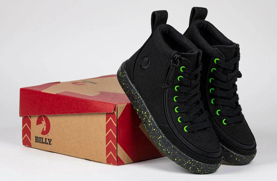 Best Pirce π₯ BILLY Footwear Black/Green Speckle BILLY Classic Lace High Tops π 7 Best Pirce π₯ BILLY Footwear Black/Green Speckle BILLY Classic Lace High Tops π - Image 7