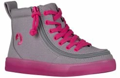 Budget ๐ BILLY Footwear Grey/Pink BILLY Classic Lace High Tops ๐