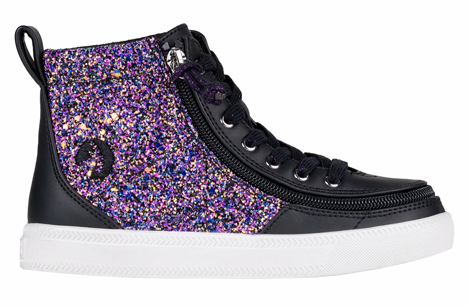 Flash Sale 🔔 BILLY Footwear Black Fuchsia Glitz BILLY Classic Lace High Tops ⌛ 2 Flash Sale 🔔 BILLY Footwear Black Fuchsia Glitz BILLY Classic Lace High Tops ⌛ - Image 2