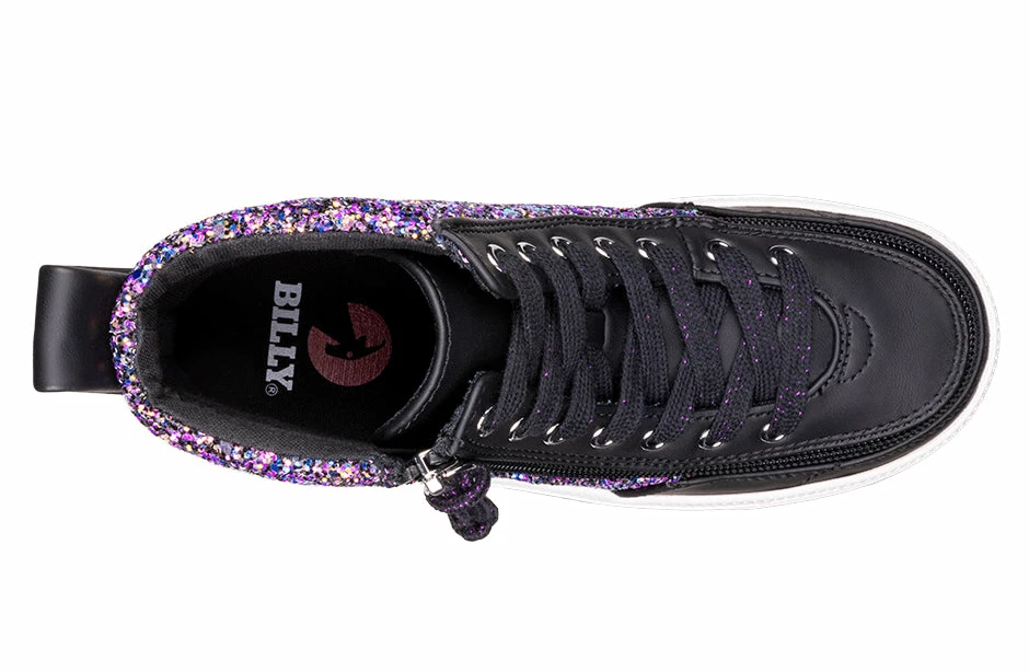 Flash Sale 🔔 BILLY Footwear Black Fuchsia Glitz BILLY Classic Lace High Tops ⌛ 4 Flash Sale 🔔 BILLY Footwear Black Fuchsia Glitz BILLY Classic Lace High Tops ⌛ - Image 4