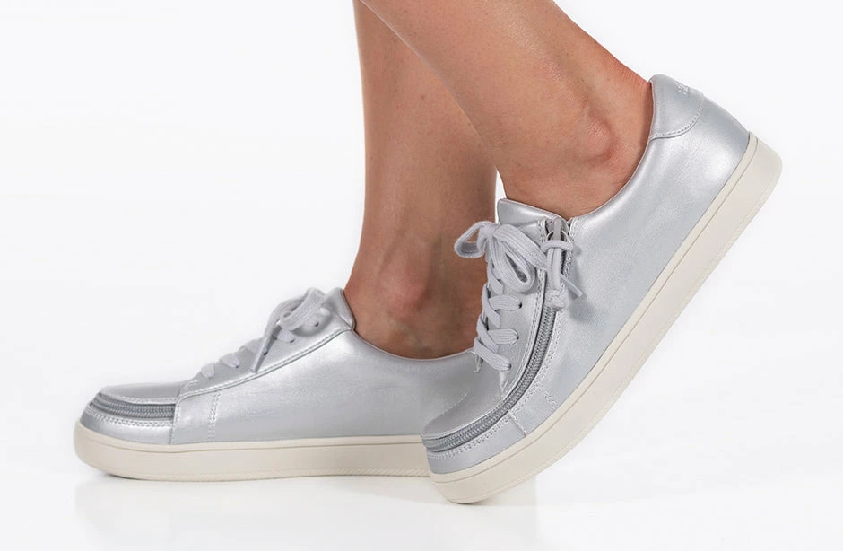 Budget ๐ BILLY Footwear ๐ฉ Women's Silver Grey Metallic BILLY ๐ Sneaker Low Tops ๐ 9 Budget ๐ BILLY Footwear ๐ฉ Women's Silver Grey Metallic BILLY ๐ Sneaker Low Tops ๐ - Image 9