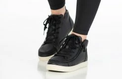 Best deal 👏 BILLY Footwear 👩 Women's Black BILLY 👟 Sneaker Lace Mid Tops 🔔 -BILLY Footwear sale BW22135 001 studio standing 2 940x614 6ed14d79 c7fe 459a a0be ee716a42eceb