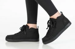 Outlet ✨ BILLY Footwear 👩 Women's Black To The Floor BILLY 👟 Sneaker Lace Mid Tops 🎉 -BILLY Footwear sale BW22135 003 studio standing 1 940x614 72828835 5f55 4729 844e 6e002d38e122