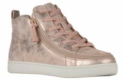 Flash Sale 🥰 BILLY Footwear 👩 Women's Rose Gold BILLY 👟 Sneaker Lace Mid Tops 🎉