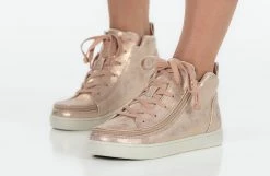Flash Sale 🥰 BILLY Footwear 👩 Women's Rose Gold BILLY 👟 Sneaker Lace Mid Tops 🎉 -BILLY Footwear sale BW22135 680 studio standing 2 940x614 13d74b55 0ea3 4179 b442 e5a47fe19c23